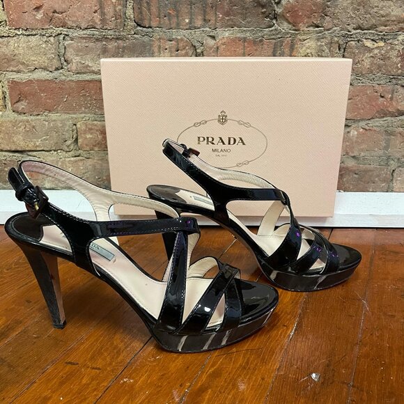 Prada Sling Back Sandals - Size 40 - Picture 3 of 6